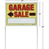 Sunburst Systems Sign Garage Sale 22 in x 32 in with Bracket, 4-Pack PK 3950